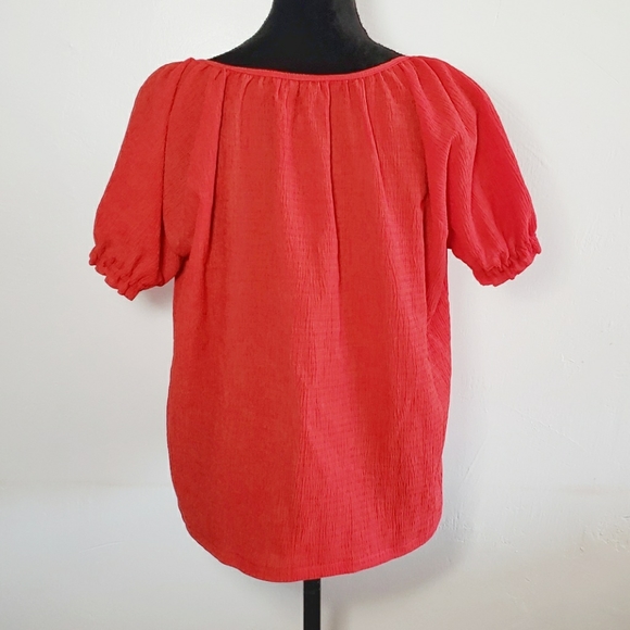 NWT Madewell Texture & Thread Peasant Top - Picture 5 of 6